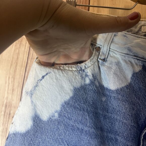Pacsun Jeans Denim Size 28 High Rise 90s Boyfriend Bleached Tie Dye Baggy Loose - Picture 4 of 10
